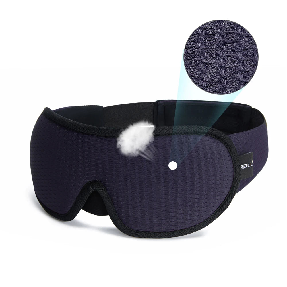 3D Slaapmasker - Blokkeer Licht, Zachte Gevoerde Oogmasker voor Slaap, Reis, en Ontspanning