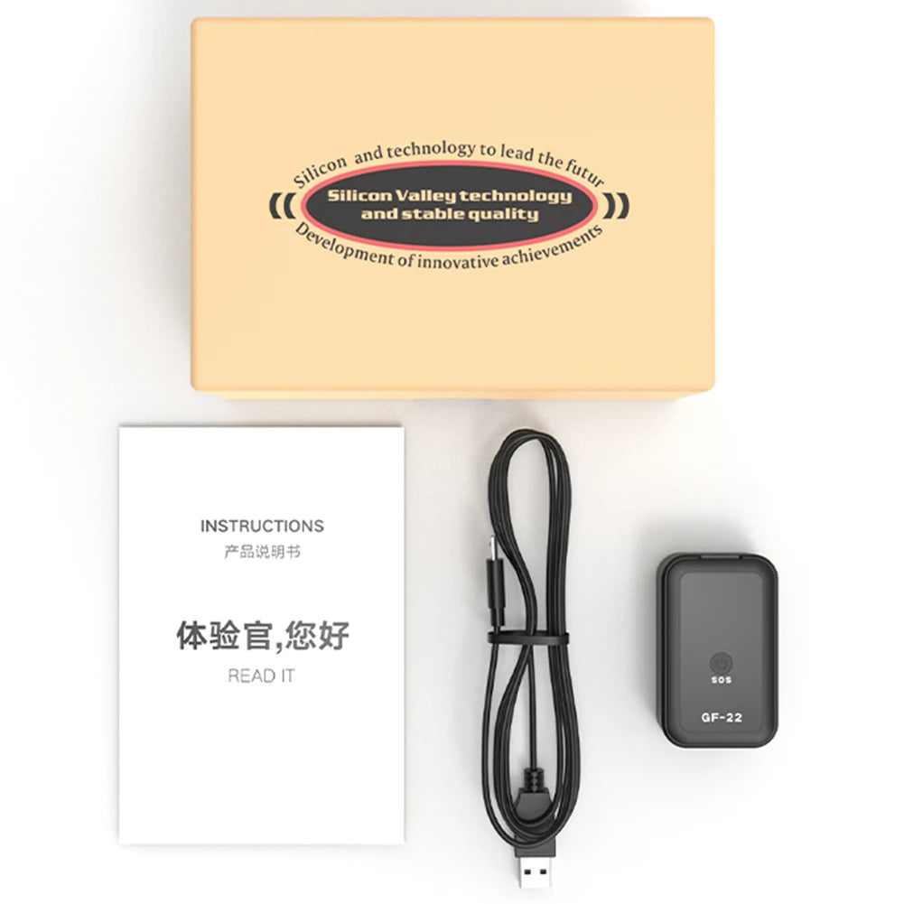 GF22 GPS-Tracker – Diebstahlsicherer GPS-Ortungsgerät in Echtzeit mit WLAN, LBS und GPS-Positionierung für Auto, Haustier, Kind und Geldbeutel