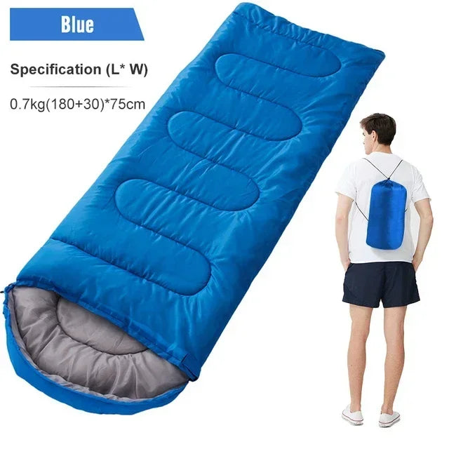 Ultraleichter 4-Jahreszeiten-Schlafsack | Wasserdicht & warm | Für Camping & Backpacking