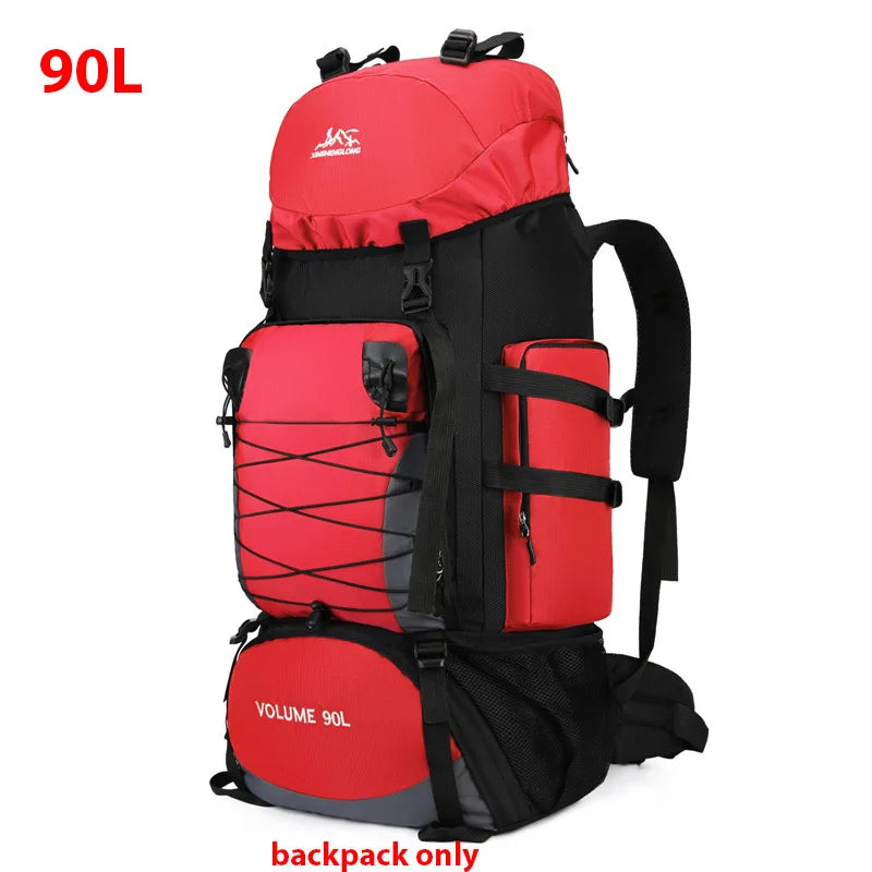 Grote 90L Outdoor Rugzak – Militaire Reistas voor Hiking, Kamperen & Bergbeklimmen | Nylon Rucksack voor Heren & Dames