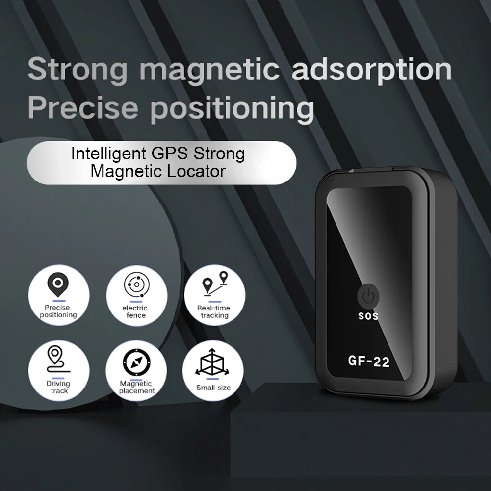 GF22 GPS-Tracker – Diebstahlsicherer GPS-Ortungsgerät in Echtzeit mit WLAN, LBS und GPS-Positionierung für Auto, Haustier, Kind und Geldbeutel