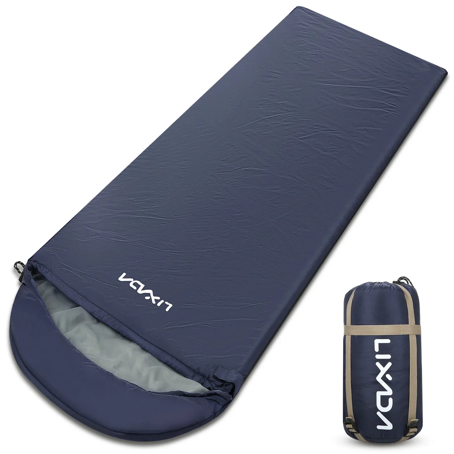 Lixada Lichtgewicht Slaapzak – Compacte & Warme Outdoor Slaapzak voor Kamperen, Reizen & Backpacking