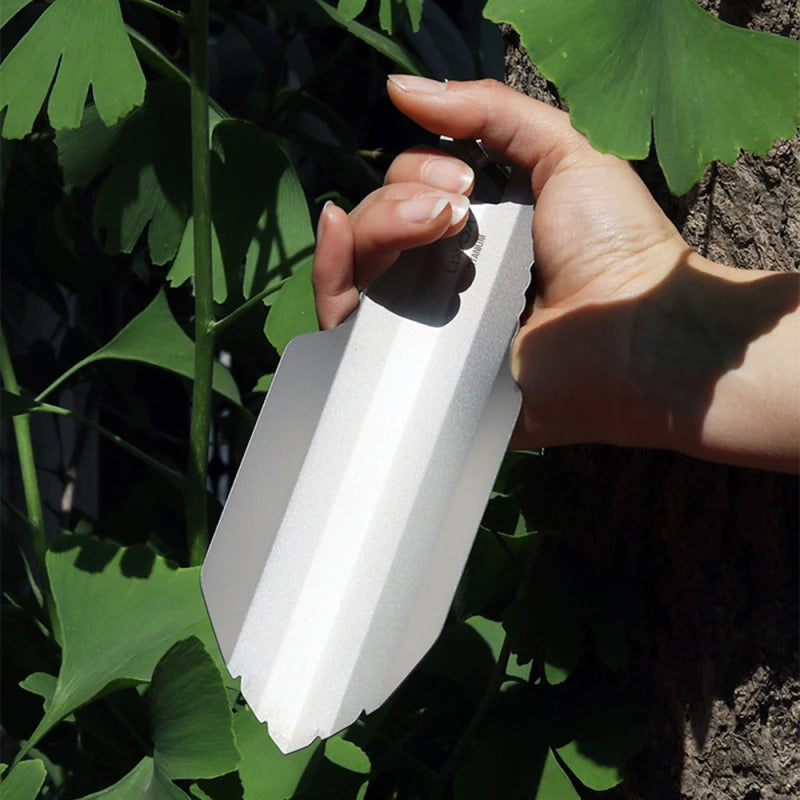 Lixada Titanium Camping Shovel | Ultralichte Trowel voor Hiking, Survival en Outdoor Activiteiten
