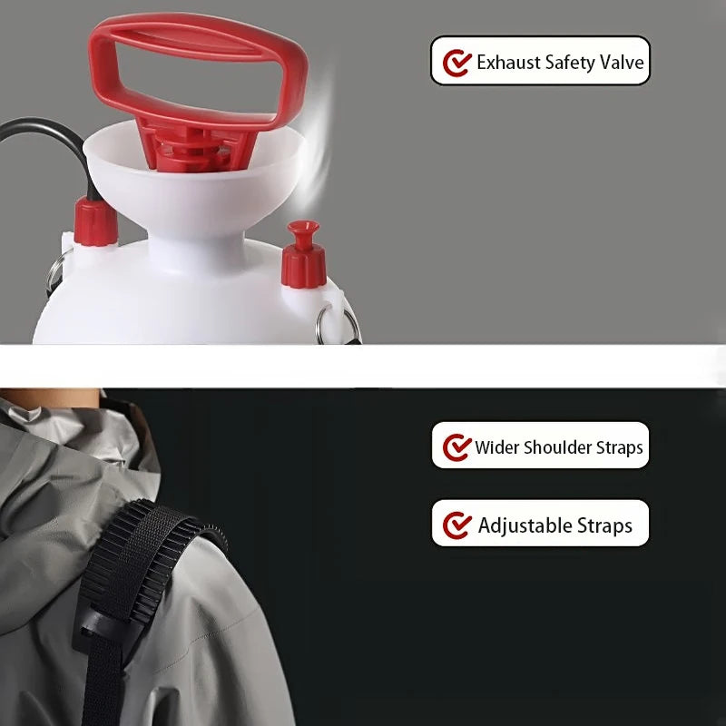 4/8L Draagbare Campingdouche | Outdoor Douche met 3m Slang voor Reizen, Hiking en Meerdere Functies