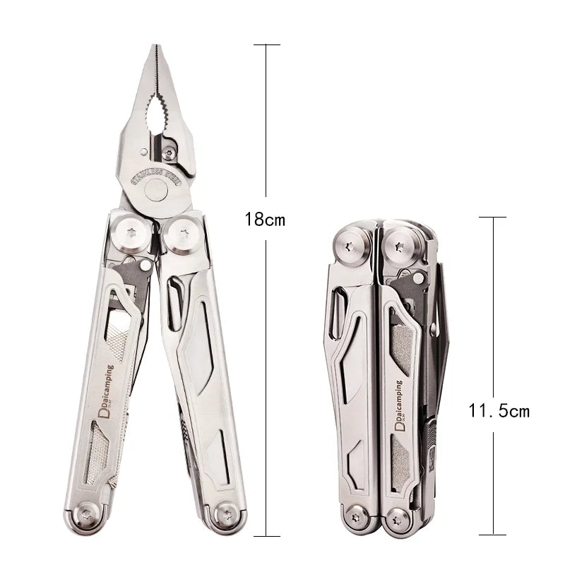 Daicamping DL30 Multitool – Survival-Tool – EDC-Multitool – austauschbare Teile – Alternative zum Schweizer Taschenmesser
