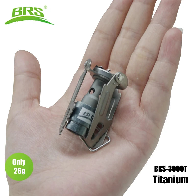 Mini Camping Gasfornuis | Ultralichte Titanium Kooktoestel voor Hiking en Picknick | BRS-3000T