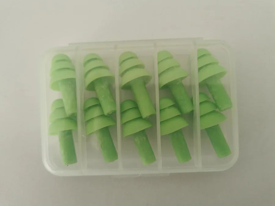5Pairs/set box-packed comfort earplugs noise reduction silicone Soft Ear Plugs Swimming Silicone Earplugs Protective for sleep