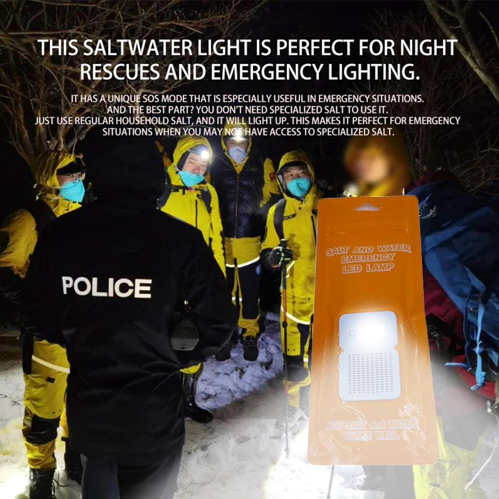 Tragbare Salzwasser-LED-Lampe – Notlicht für Camping, Nachtangeln und Outdoor-Abenteuer