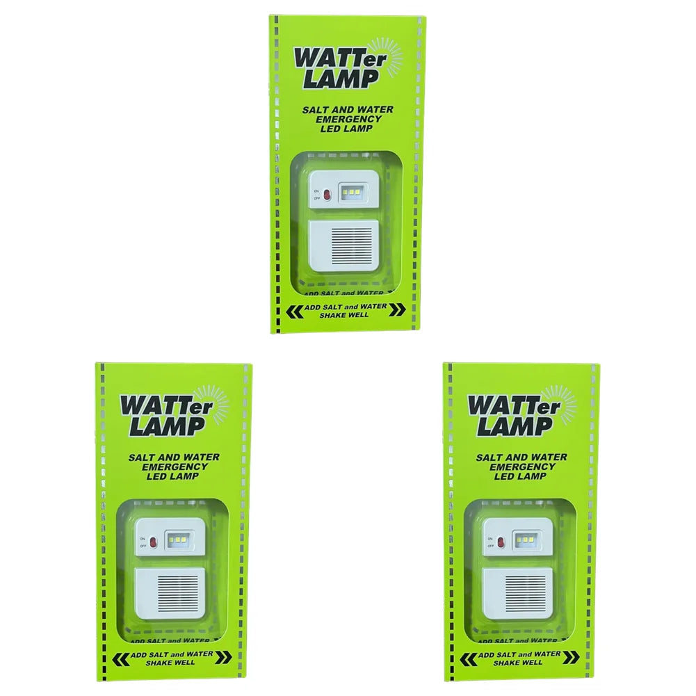 Salzwasser-Notfalllampe – Tragbares, wiederverwendbares LED-Campinglicht für Outdoor, Angeln und Picknicks