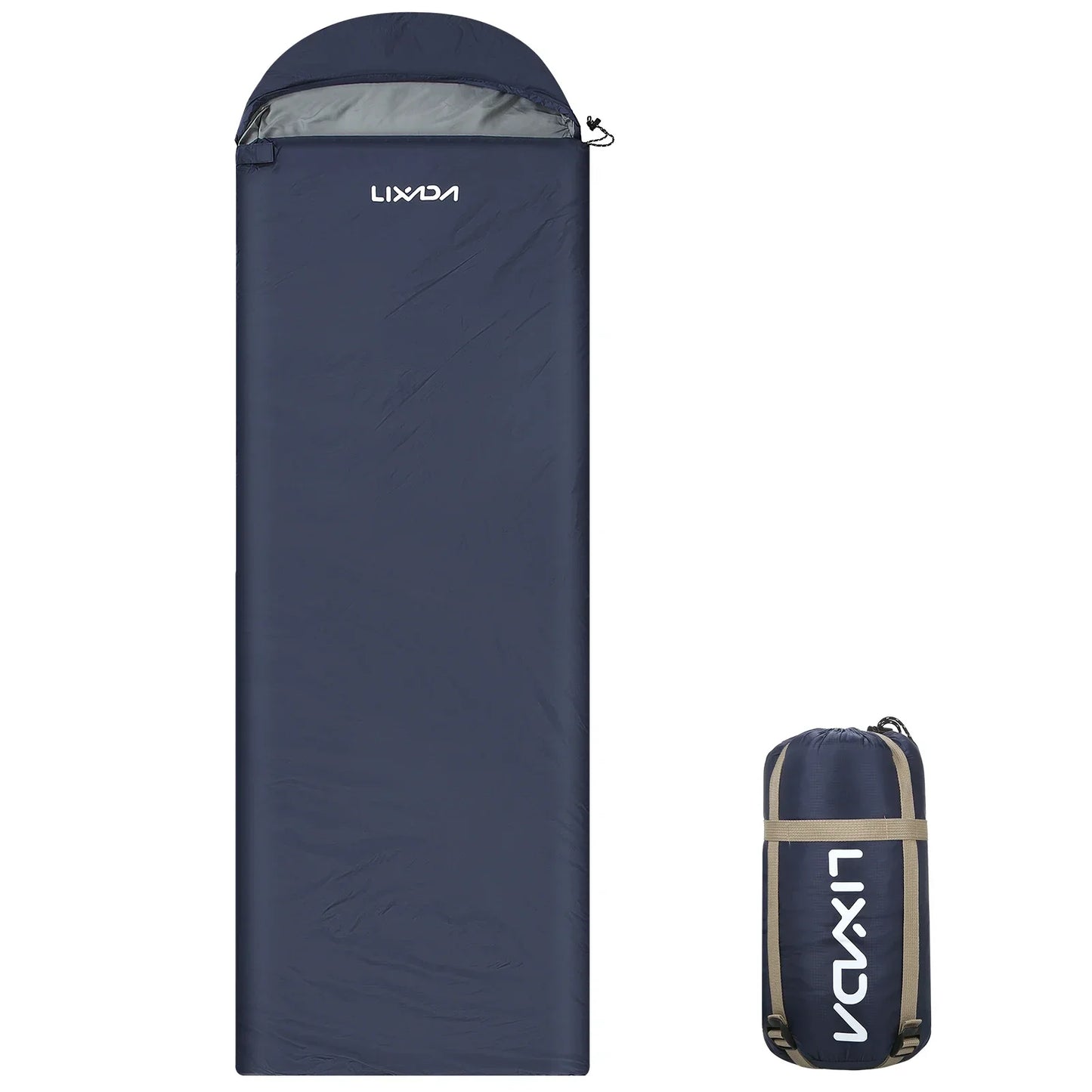 Lixada Lichtgewicht Slaapzak – Compacte & Warme Outdoor Slaapzak voor Kamperen, Reizen & Backpacking