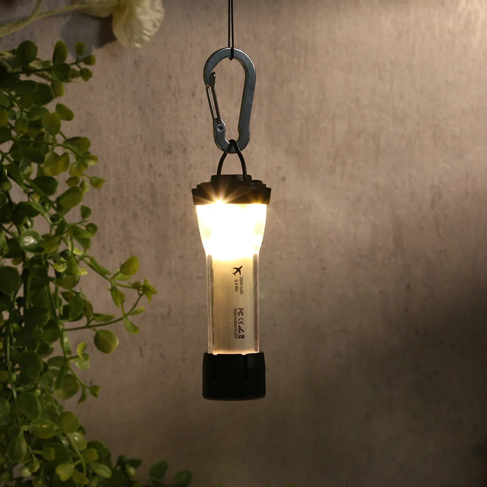 LED Camping Lamp | Oplaadbare 2600mAh Zaklamp & Lantaarn | Waterdicht & Compact