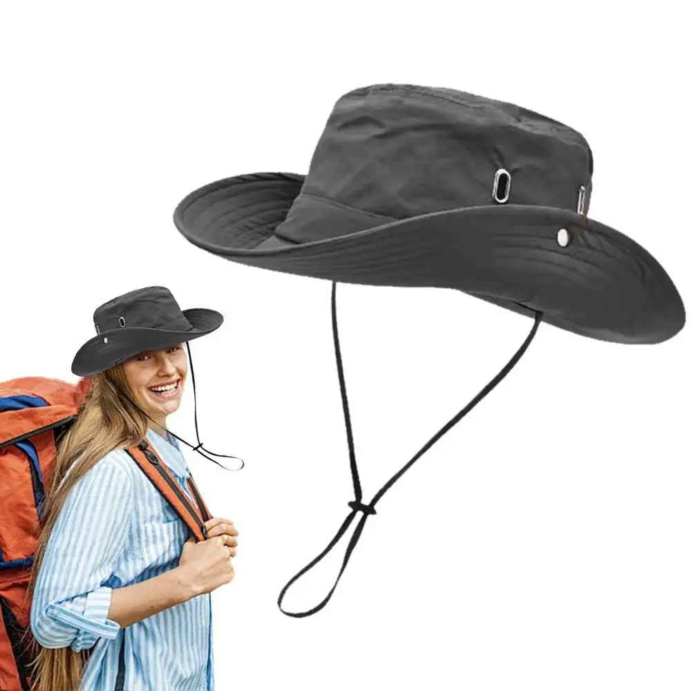 Ademende Zonnehoed – Unisex Bucket Hat met Brede Rand | Vissen, Wandelen, Kamperen & Strand