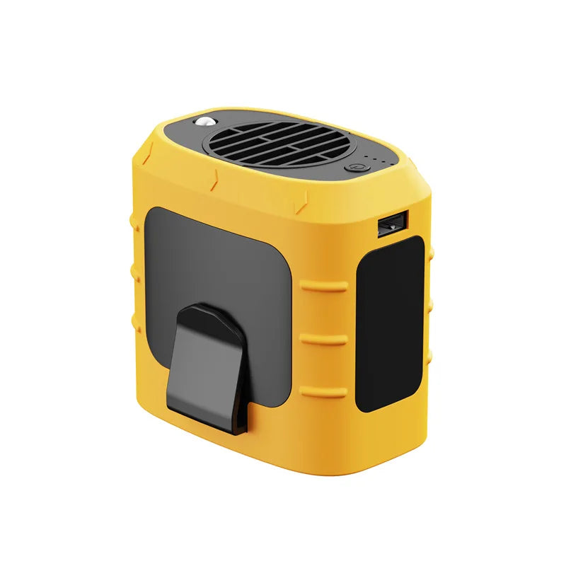 Draagbare Multifunctionele Outdoor Ventilator – USB Mini Nekventilator met 8000mAh Powerbank & LED Licht