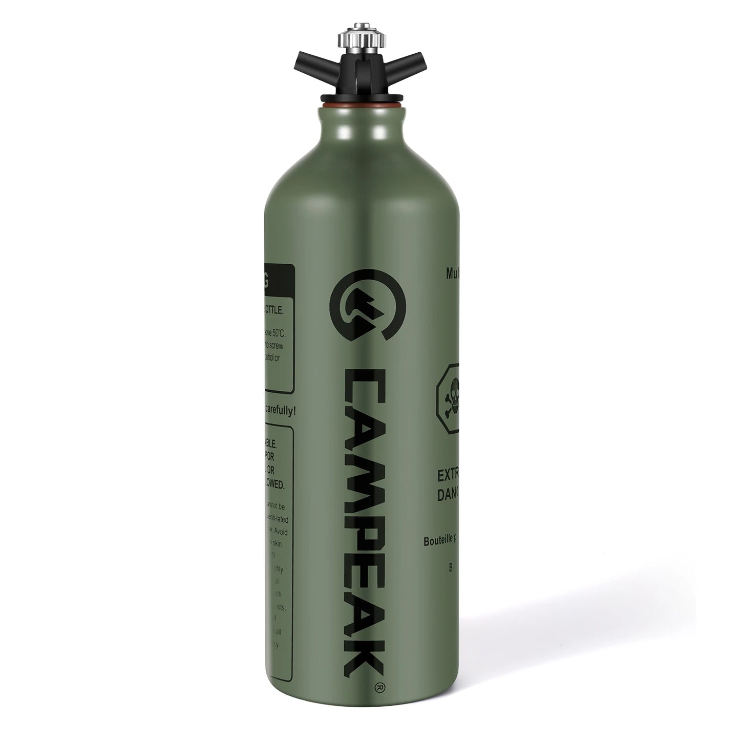 Liquid Fuel Bottle 0.5L / 1L | Veiligheidsventiel voor Outdoor Camping en Multi-Purpose Gebruik