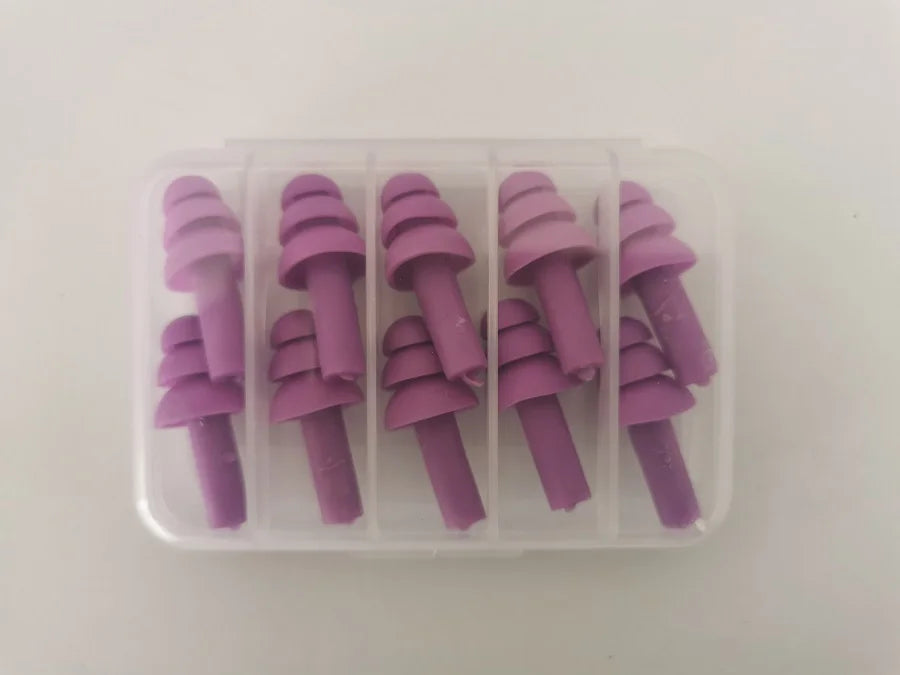 5Pairs/set box-packed comfort earplugs noise reduction silicone Soft Ear Plugs Swimming Silicone Earplugs Protective for sleep