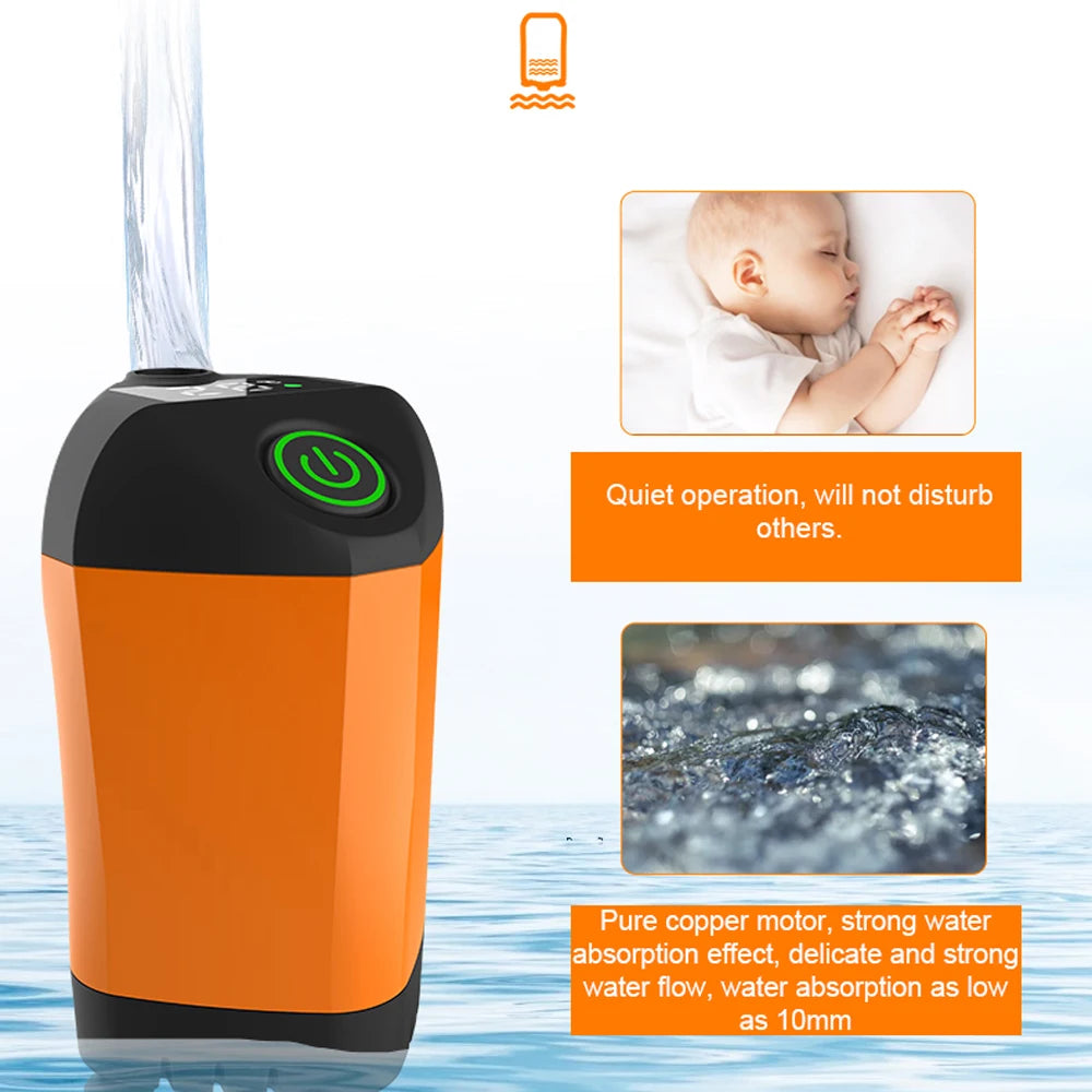 Outdoor Camping Douche | IPX7 Waterdichte Elektrische Draagbare Douchepomp met Digitale Weergave voor Hiking, Reizen en Dieren Wateren