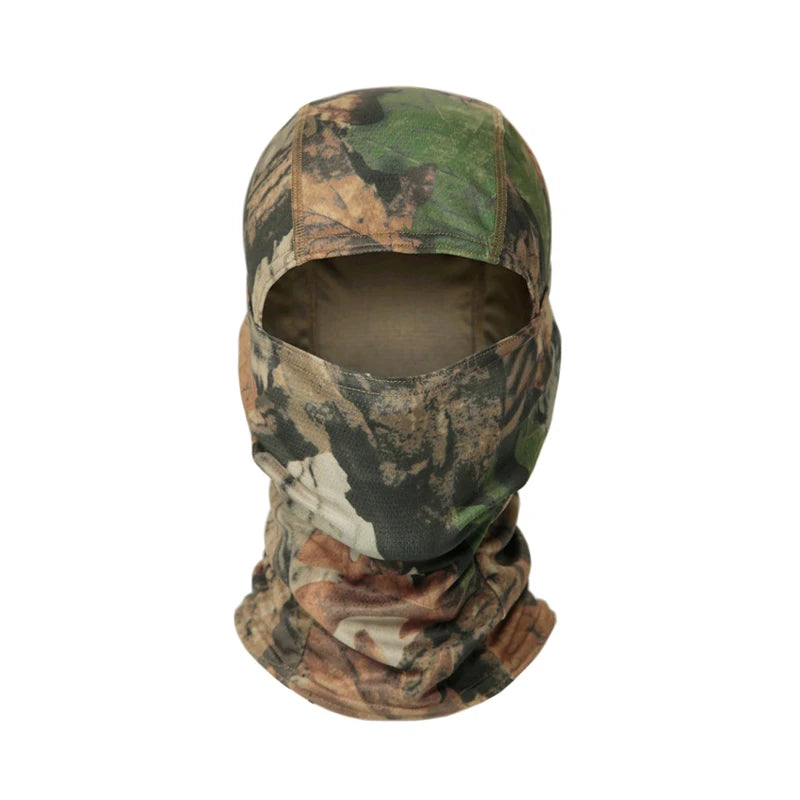 Camouflage Balaclava Hoed voor Fietsers & Jagers – Volledige Gezichtsmasker voor Buiten, Skiën, Motorhelm Binnenmuts
