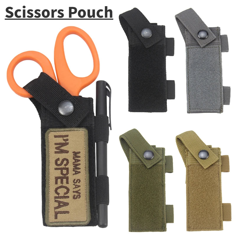 Tragbarer MOLLE-Scherenhalter – taktisches EDC-Holster für medizinische und Überlebenswerkzeuge