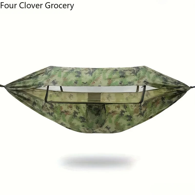 3-in-1 Camping Hammock with Mosquito Net and Sun Shelter – Durable Outdoor Hammock for Travel, Backpacking, and Parks