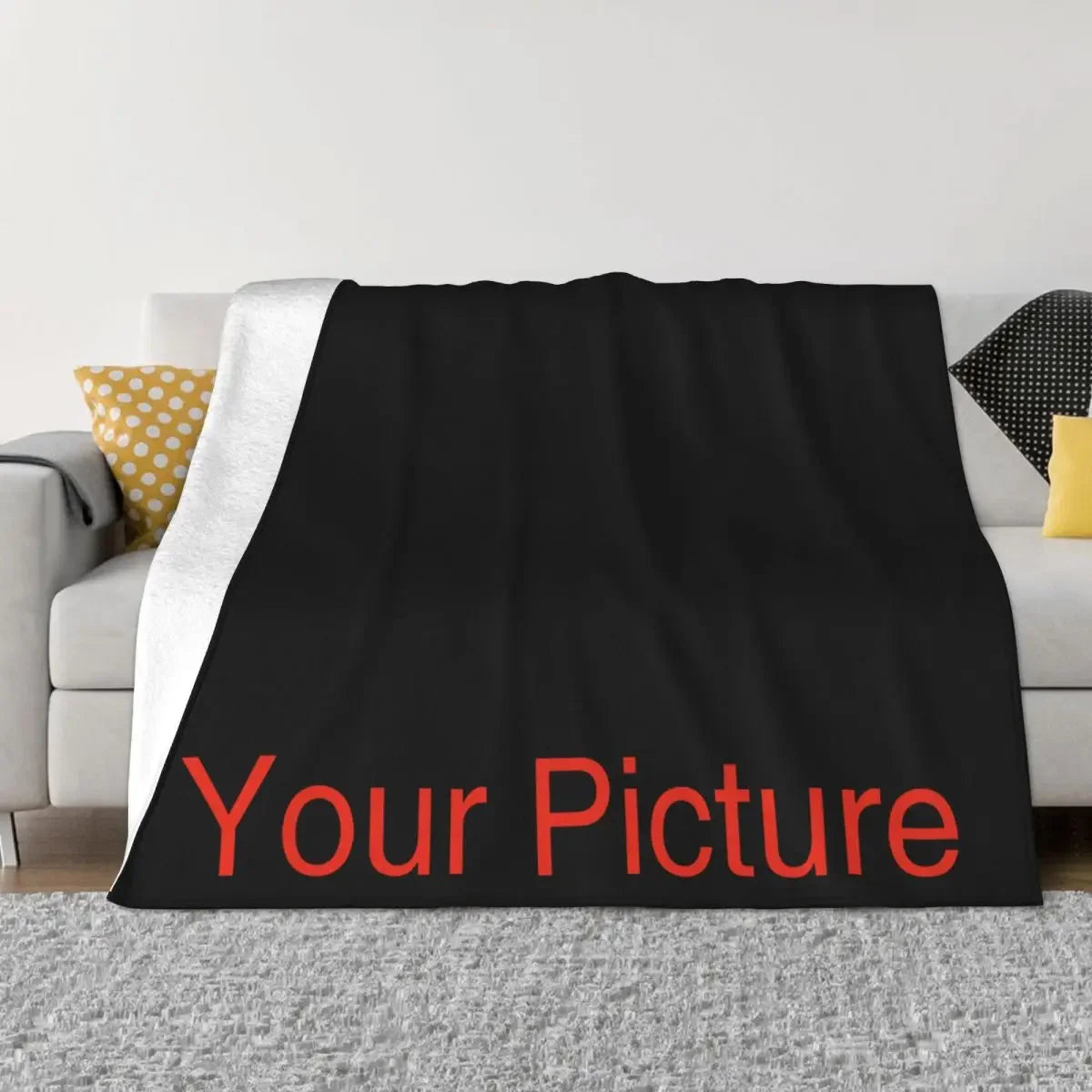 Gepersonaliseerde Coral Fleece Deken - Luxe Anti-Pilling Plaid voor Thuis, Reizen & Hotel