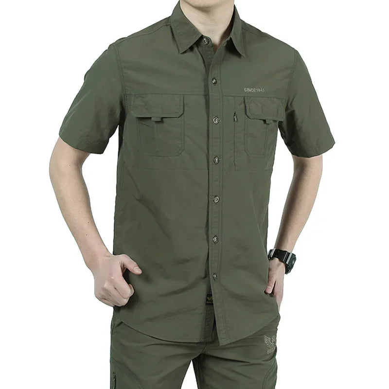 Outdoor Hiking & Fishing Shirt + Broek – Sneldrogend & Ademend