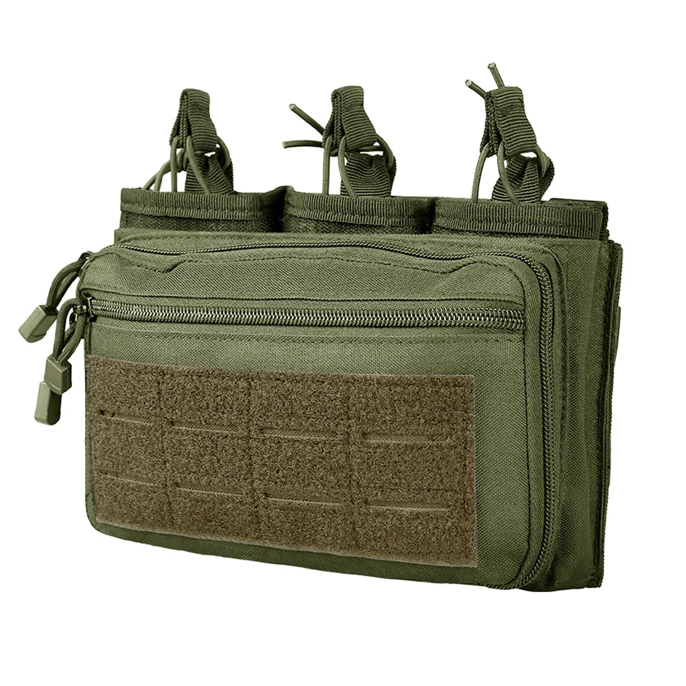 Tactical Triple Magazine Pouch – 5.56mm & 7.62mm Open Top MOLLE Pouch for Airsoft and Hunting