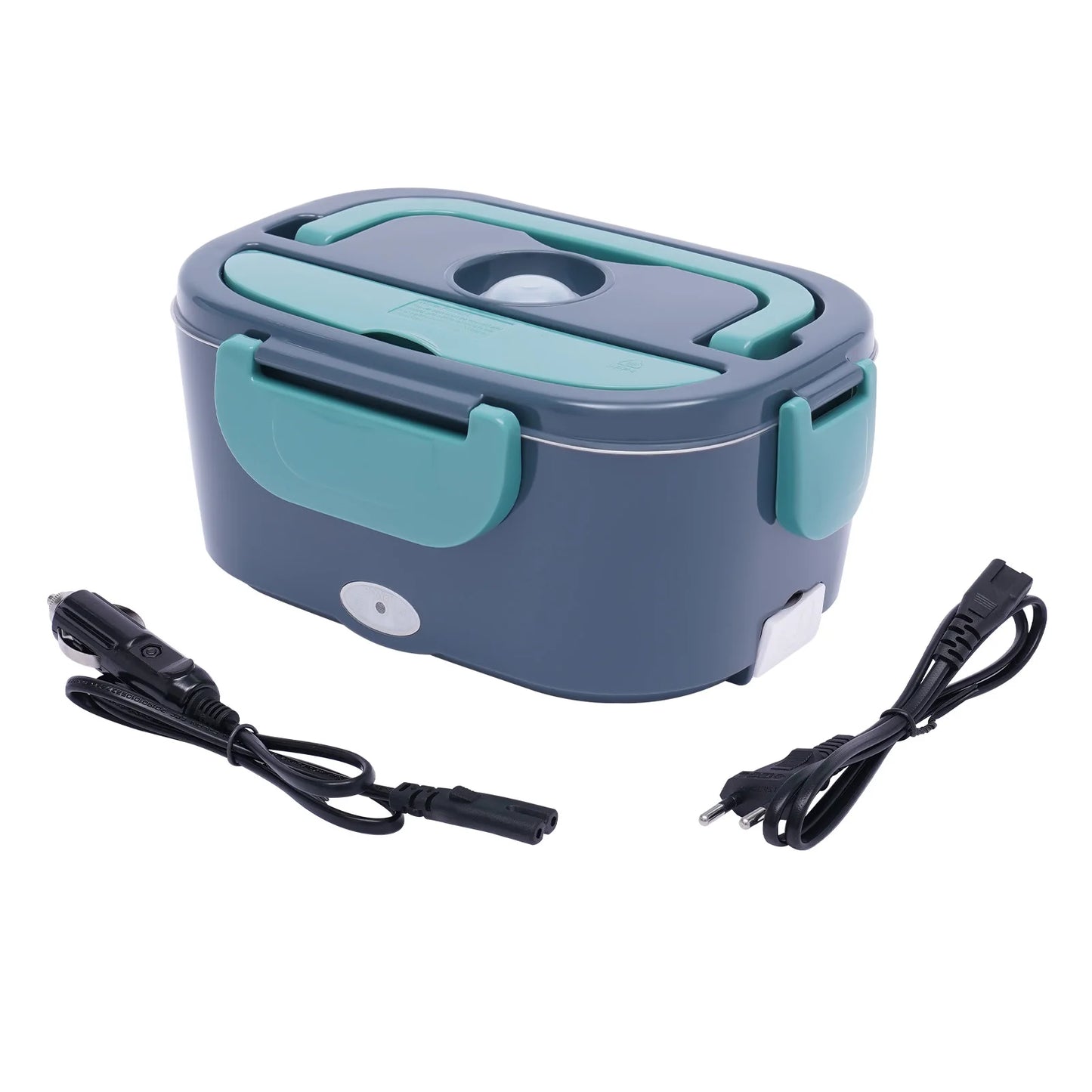 3-in-1 Elektrische Lunchbox | 1.5L | Warmhoud Lunchbox met 2 Compartimenten | Voor Auto (12V) & Vrachtwagen (24V)