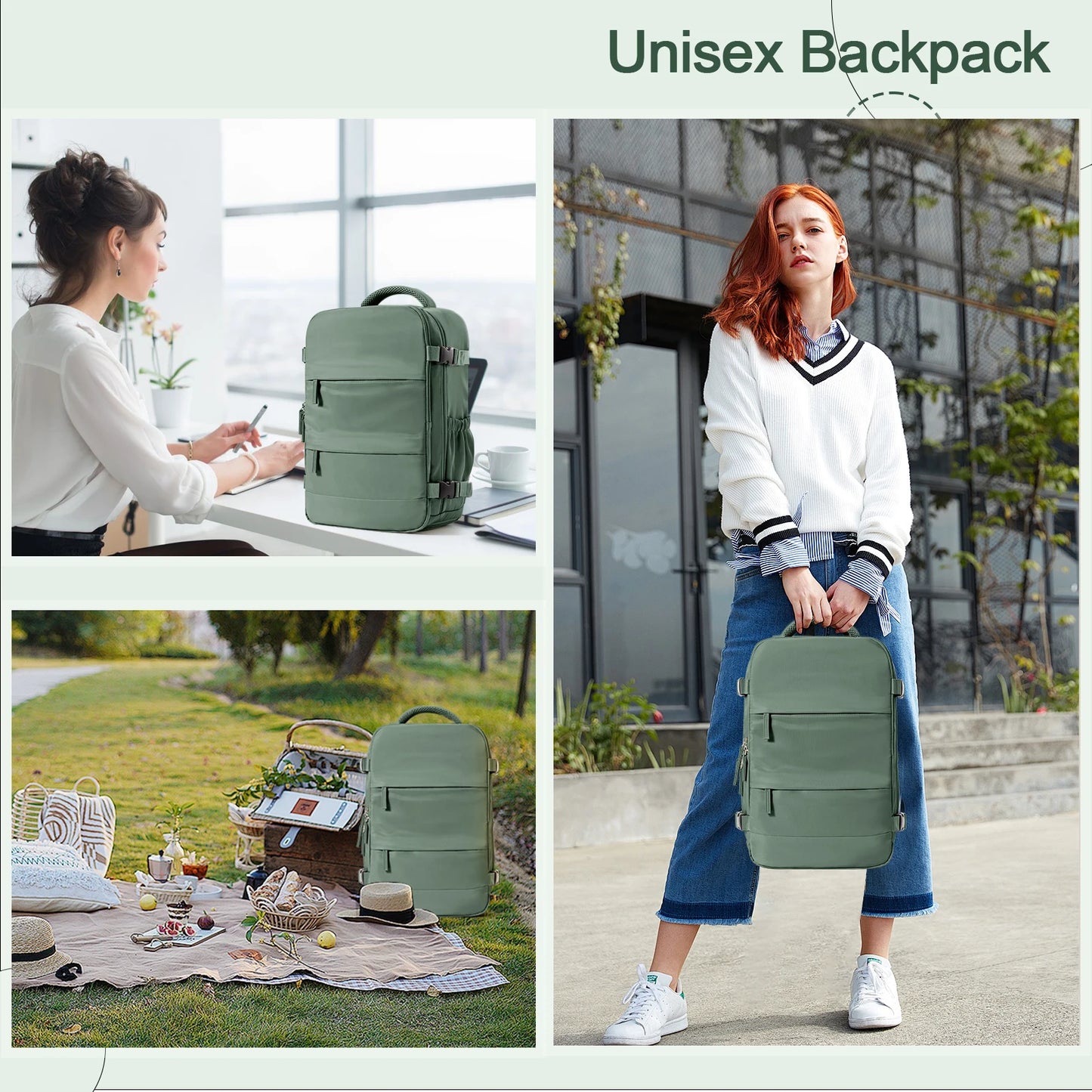 Ryanair Cabin Backpack 40x20x25 - Compacte Handbagage Reistas voor Heren en Dames