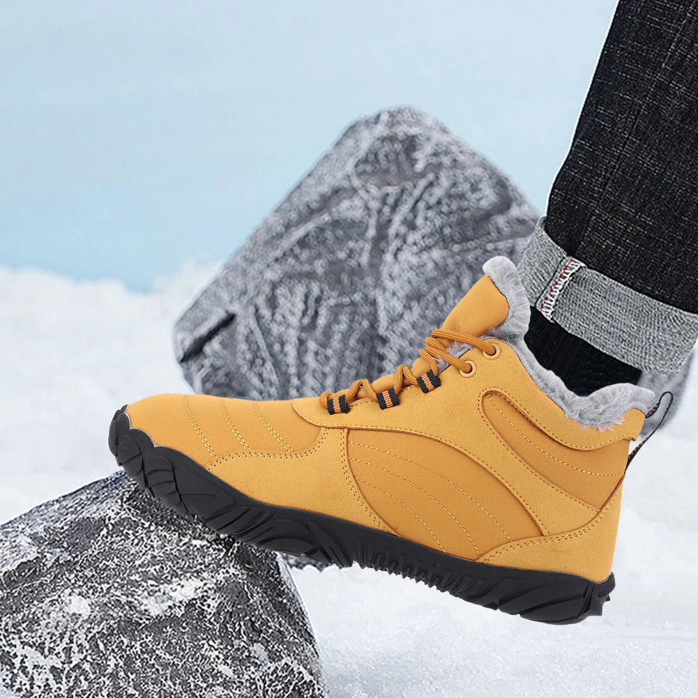 Winter Boots voor Mannen en Vrouwen - Waterdichte Buitenboots met Plush Voering, Antislip, Flexibele Rubber Zolen, Grootte 36-46