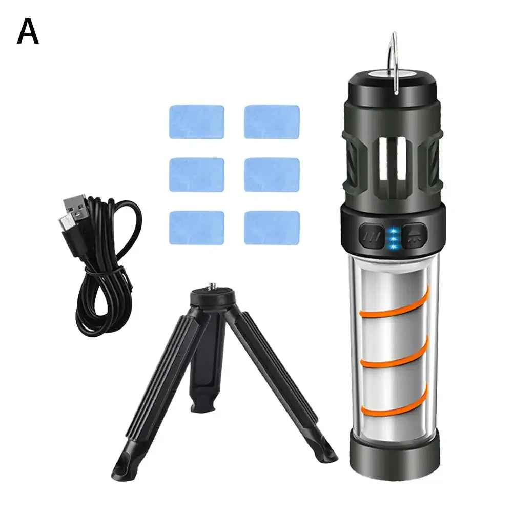 Tragbare Mückenlampe – multifunktionale LED-Campinglampe mit Mückenschutz und magnetischer Befestigung
