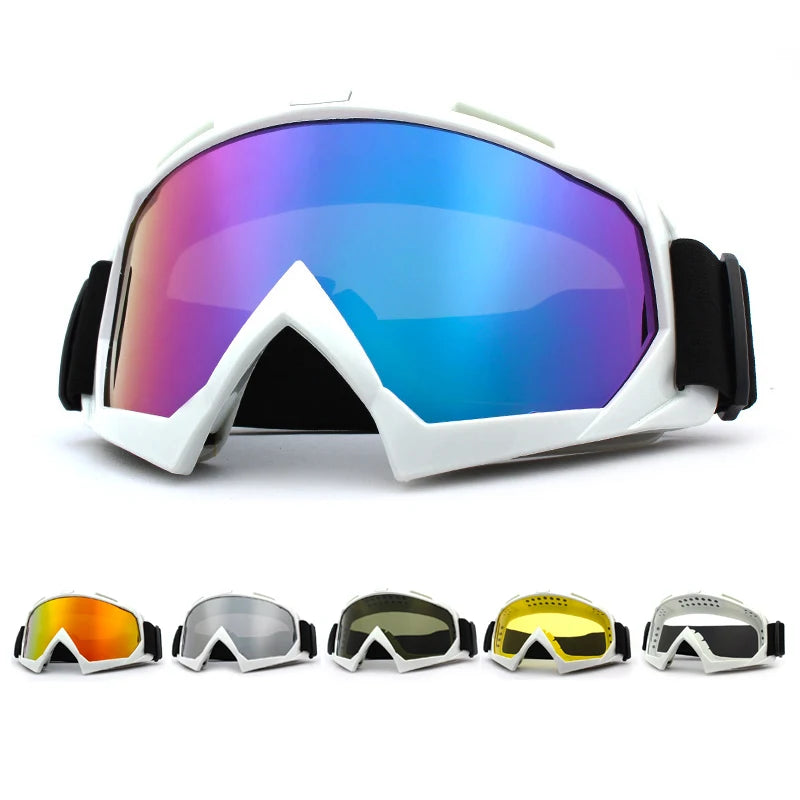 Winddichte Skibrille – Antibeschlag-Taktikbrille für Skifahren, Radfahren und Motocross | UV-Schutz und atmungsaktiv