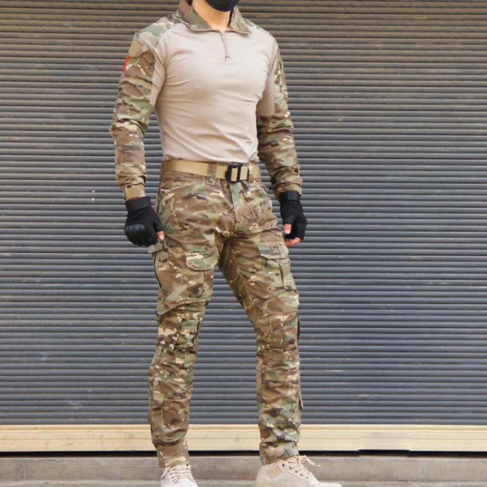 Taktische Uniform – Outdoor-Tarnbekleidungsset für Jagd, Airsoft, Paintball und Training