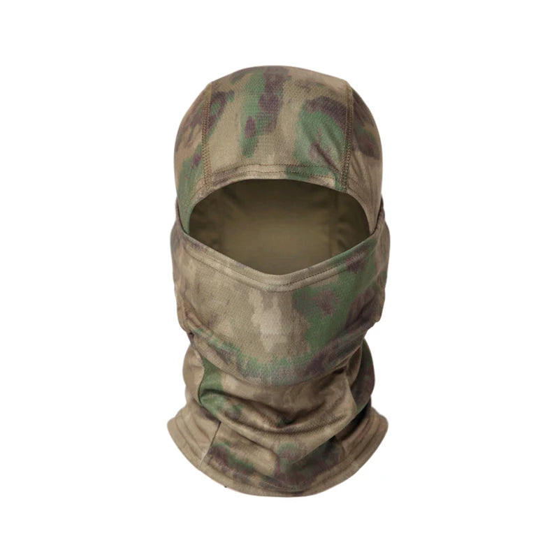 Camouflage Balaclava Hoed voor Fietsers & Jagers – Volledige Gezichtsmasker voor Buiten, Skiën, Motorhelm Binnenmuts