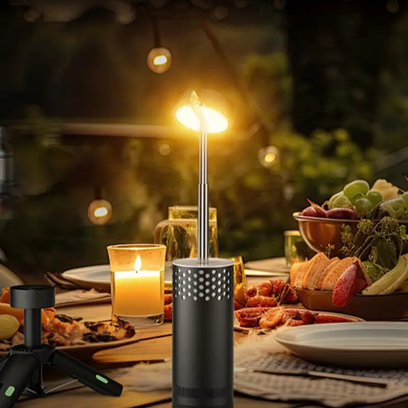10000mAh Camping Lantaarn | Oplaadbare LED Zaklamp met Haak & Statief | Telescooplamp voor Vissen & Outdoor