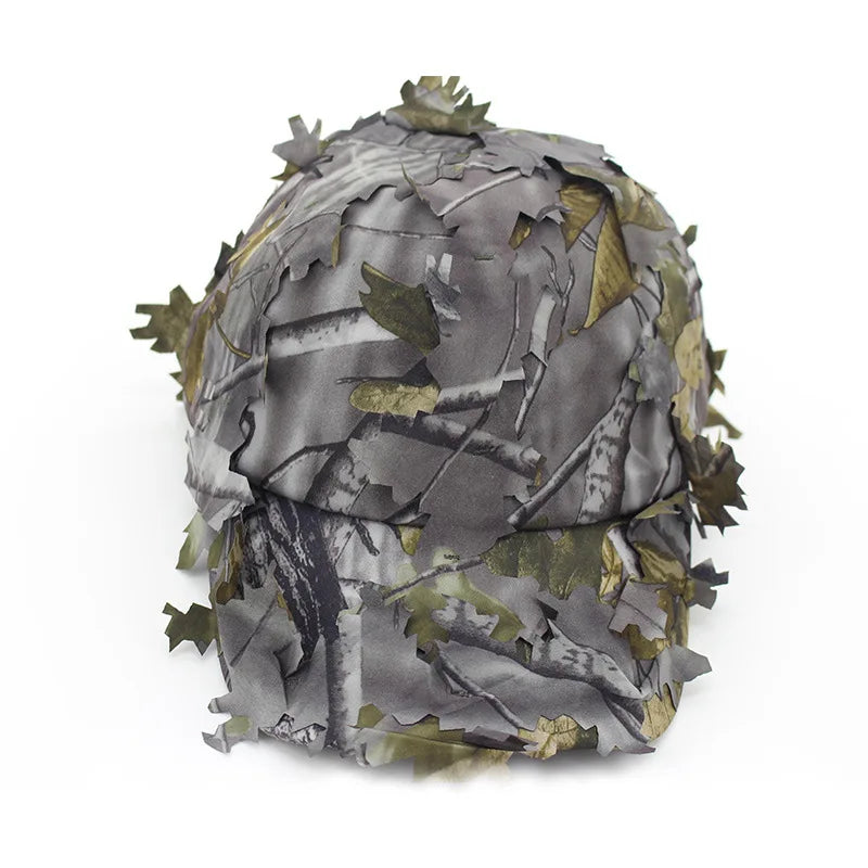 Camouflage Jagd- und Angelmütze – Outdoor-Sportmütze mit Maske und Schal für Airsoft, Wandern und Angeln