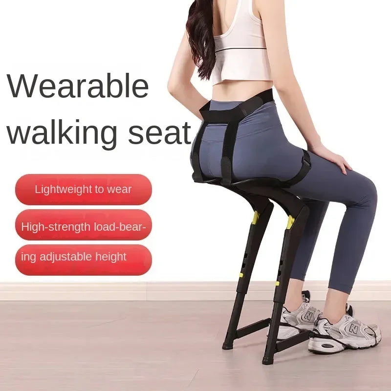 Draagbare Exoskeleton Stoel – Lichtgewicht Opvouwbare Kruk – Outdoor & Sport – Ideaal voor Vissen & Reizen