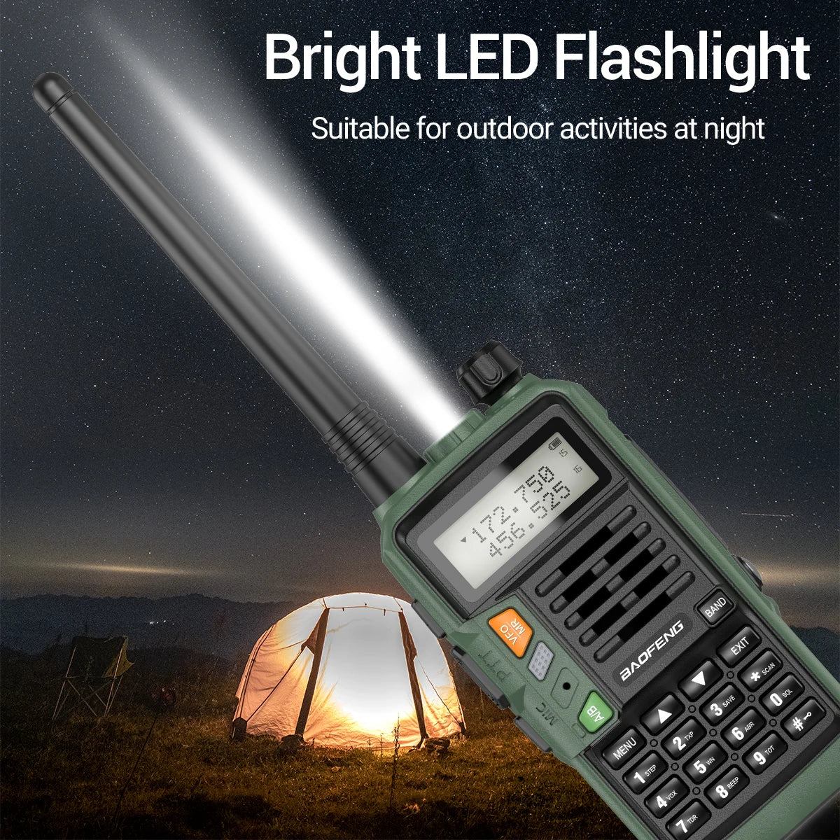 UV-S9 PLUS 10W Dual Band Walkie Talkie - Lange Afstand VHF UHF Handheld Radio voor Camping en Outdoor