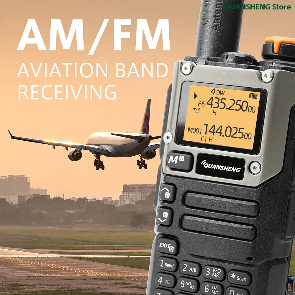 UV-K5(8) Walkie Talkie – AM/FM-Langstrecken-Kommunikations-Zwei-Wege-Radio, tragbarer Amateurfunk-Transceiver