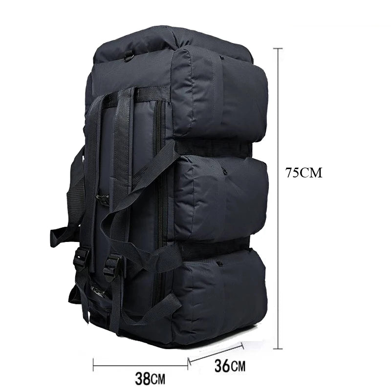 100L Grote Camping Rugzak en Duffeltas - Outdoor Reistas voor Hiking, Trekking, en Weekendtrips