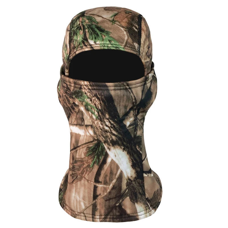 Camouflage Balaclava Hoed voor Fietsers & Jagers – Volledige Gezichtsmasker voor Buiten, Skiën, Motorhelm Binnenmuts