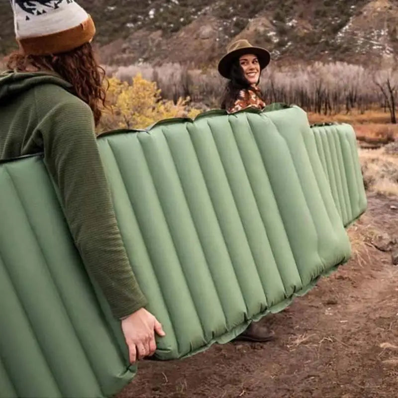 Opblaasbare Voetpomp Slaapmat - Lichtgewicht Matras met Ingebouwde Pomp voor Kamperen & Outdoor Avonturen