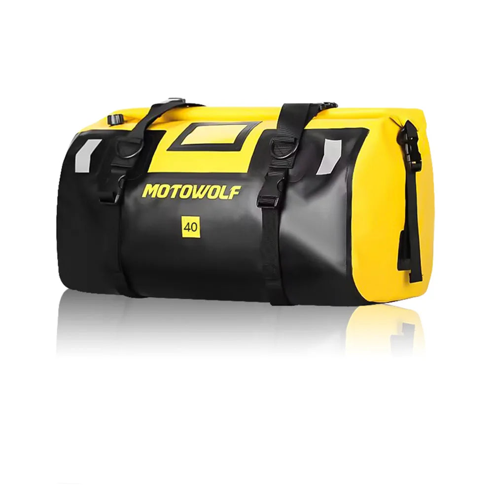 Motorcycle Dry Bag 40L/66L - Waterdichte Reflecterende Duffle Bag voor Reizen, Kamperen, Skiën, Fietsen, en Outdoor Avonturen