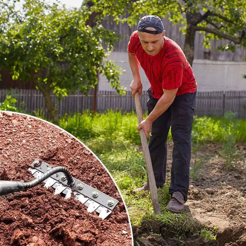 5/6/7/8 Tanden Carbon Staal Tuin Hand Hark – Tuin Weeding Tool voor Aardewerken, Dethatching en Luchtigheid van de Bodem