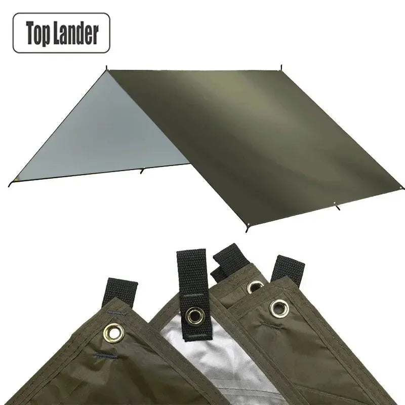 Campingplane, wasserdichter Sonnenschutz – Ultraleichte Zeltmarkise für Schatten im Freien, am Strand, beim Wandern, im Garten und beim Picknicken