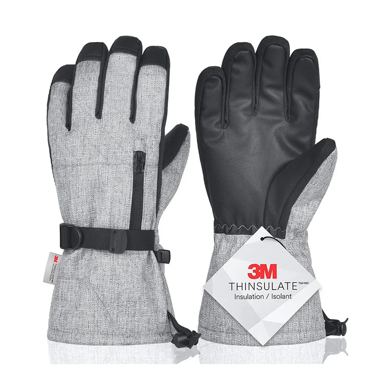 Wasserdichte Ski- und Snowboardhandschuhe mit Touchscreen – 3M Thinsulate Winterhandschuhe für Motorrad und Wintersport