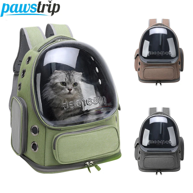 Transparante Kattenrugzak – Ademende Huisdierdrager voor Katten & Kleine Honden – Draagtas voor Reizen & Outdoor Gebruik