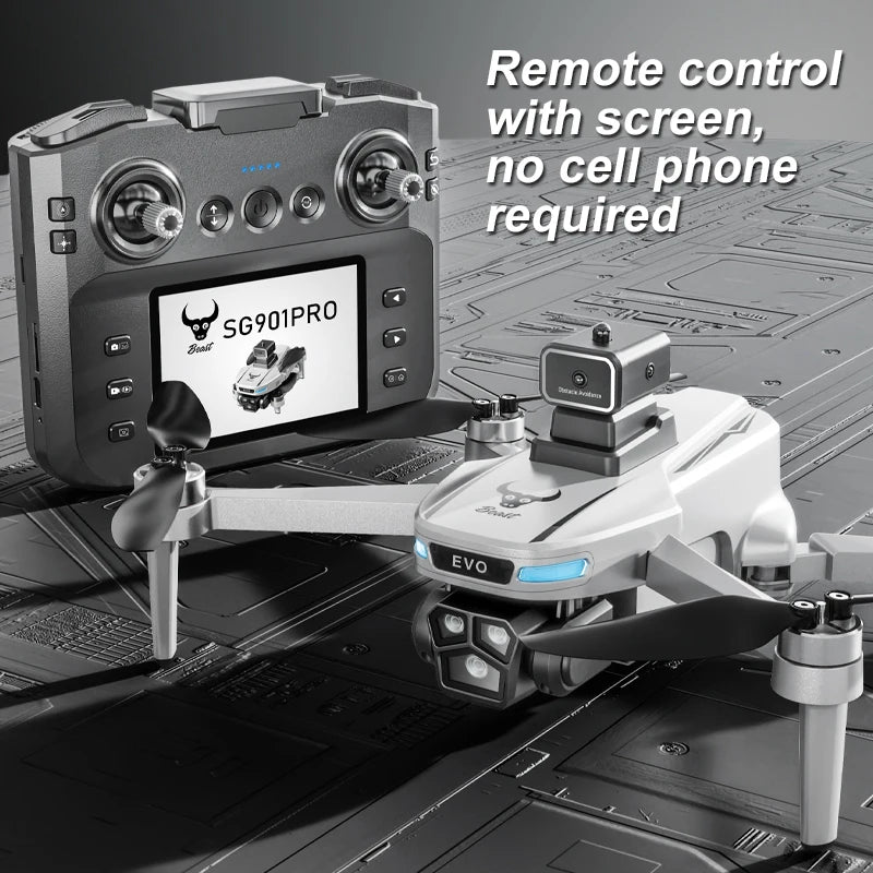 8K Professionele GPS Drone – HD Camera, 5G WiFi FPV Video, 4K UAV met 5.9'' Groot Scherm Afstandsbediening – SG109 PRO MAX - Bivy Shop