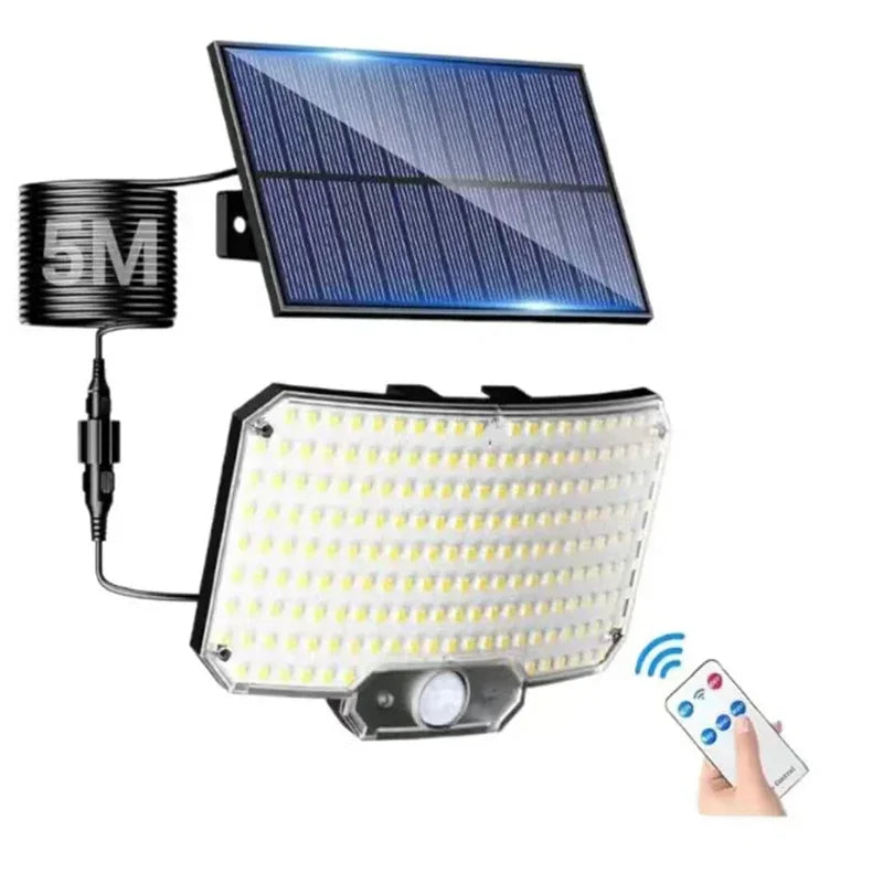 Superheldere Solar Bewegingssensor Lamp – Waterdichte IP65 LED Tuin- en Muurverlichting met 3 Werkstanden