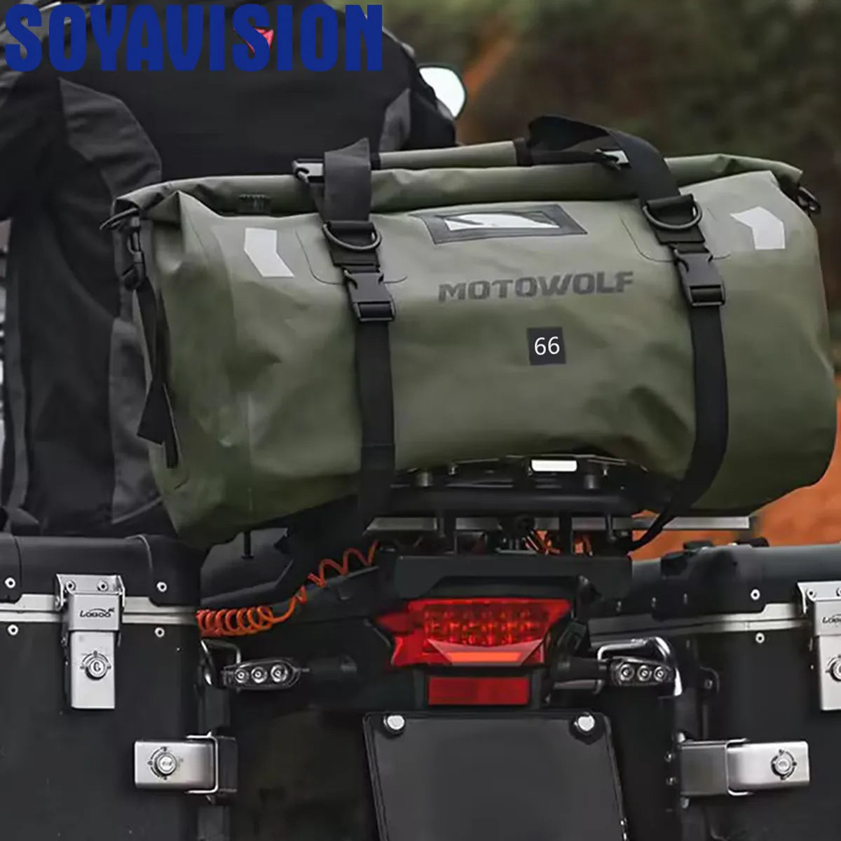 Motorcycle Dry Bag 40L/66L - Waterdichte Reflecterende Duffle Bag voor Reizen, Kamperen, Skiën, Fietsen, en Outdoor Avonturen