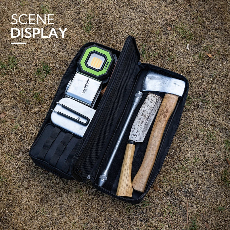 Duurzame Waterdichte Zipper Survival Canvas Tas | Outdoor Camping Opbergtas voor Tentstokken en Accessoires